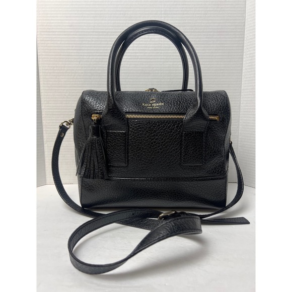 Sale!! KATE SPADE Southpoint Avenue Alessa
Black Pebbled Leather Satchel Bag - Picture 3 of 14